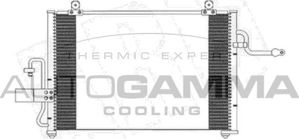 Autogamma 104976 - Condenser, air conditioning car-mod.net