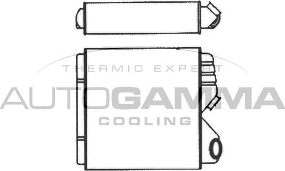 Autogamma 104409 - Heat Exchanger, interior heating car-mod.net