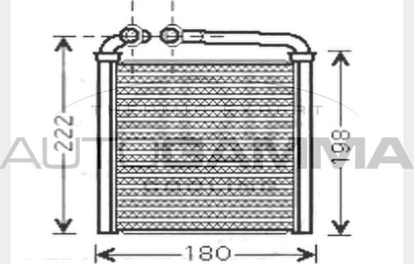 Autogamma 104609 - Heat Exchanger, interior heating car-mod.net