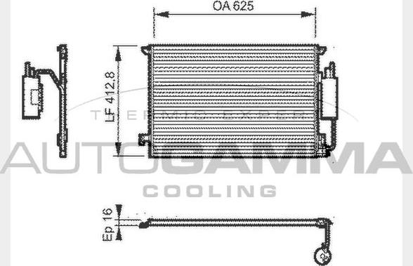 Autogamma 104625 - Condenser, air conditioning car-mod.net