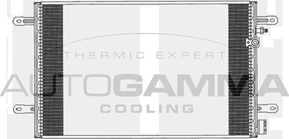 Autogamma 104007 - Condenser, air conditioning car-mod.net