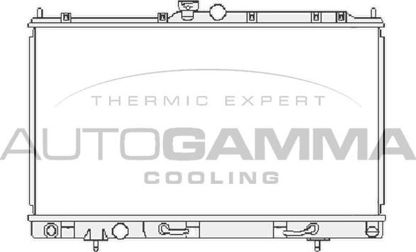 Autogamma 104854 - Radiator, engine cooling car-mod.net