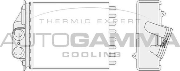 Autogamma 104804 - Heat Exchanger, interior heating car-mod.net