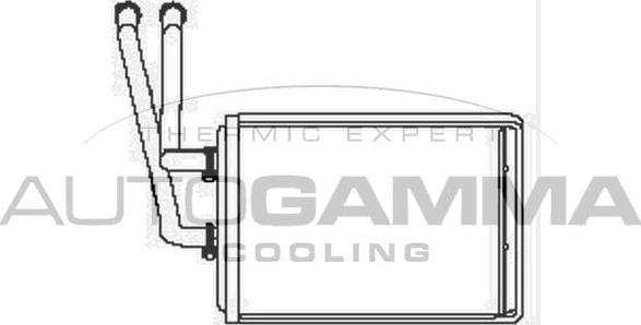 Autogamma 104805 - Heat Exchanger, interior heating car-mod.net