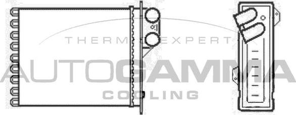 Autogamma 104874 - Heat Exchanger, interior heating car-mod.net
