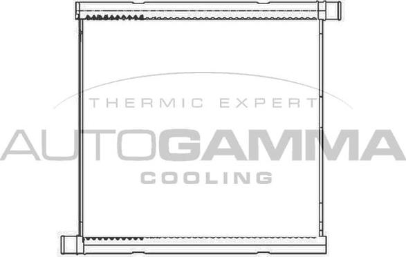 Autogamma 105450 - Radiator, engine cooling car-mod.net