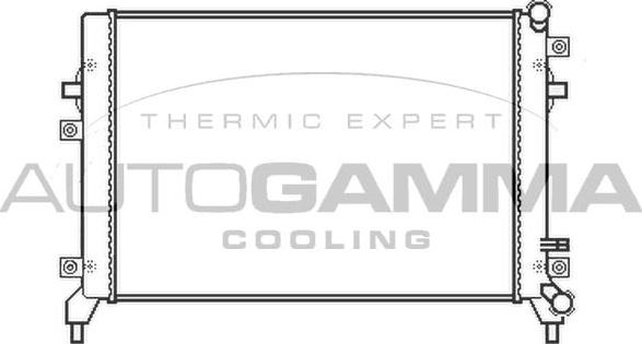 Autogamma 105452 - Radiator, engine cooling car-mod.net