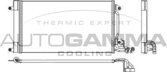Autogamma 105463 - Condenser, air conditioning car-mod.net
