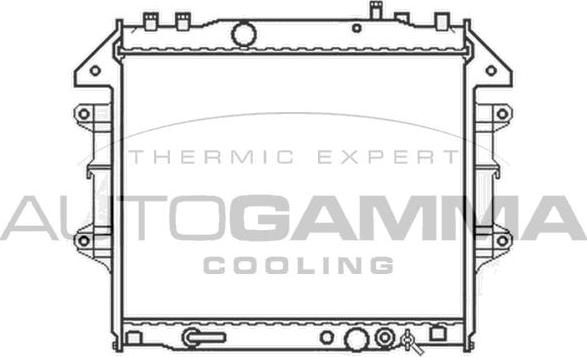 Autogamma 105417 - Radiator, engine cooling car-mod.net