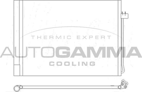 Autogamma 105424 - Condenser, air conditioning car-mod.net