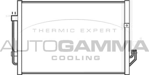 Autogamma 105547 - Condenser, air conditioning car-mod.net