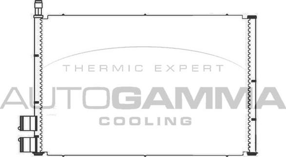 Autogamma 105555 - Condenser, air conditioning car-mod.net