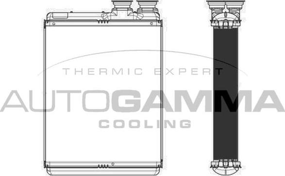Autogamma 105515 - Heat Exchanger, interior heating car-mod.net
