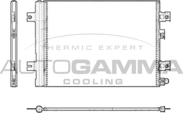 Autogamma 105513 - Condenser, air conditioning car-mod.net
