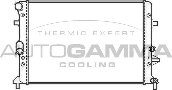 Autogamma 105583 - Radiator, engine cooling car-mod.net