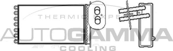 Autogamma 105655 - Heat Exchanger, interior heating car-mod.net