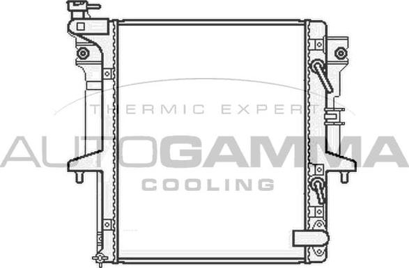 Autogamma 105662 - Radiator, engine cooling car-mod.net