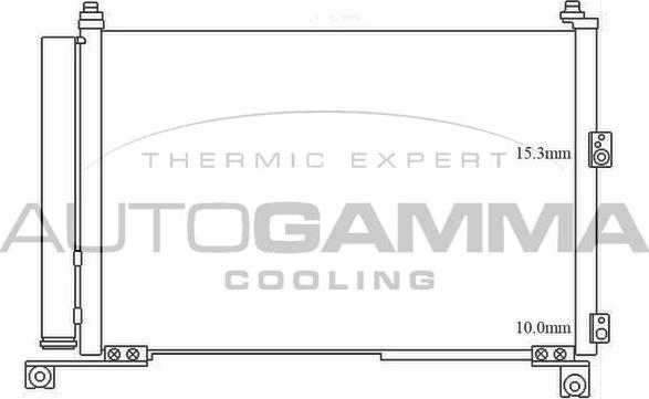 Autogamma 105616 - Condenser, air conditioning car-mod.net