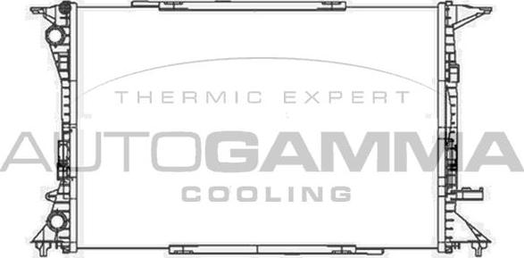 Autogamma 105612 - Radiator, engine cooling car-mod.net