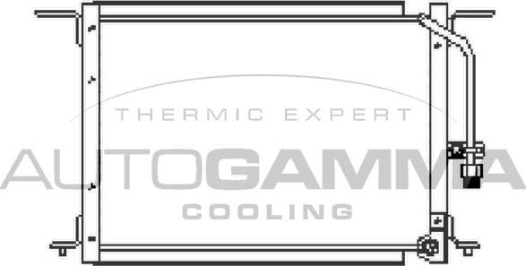Autogamma 105084 - Condenser, air conditioning car-mod.net