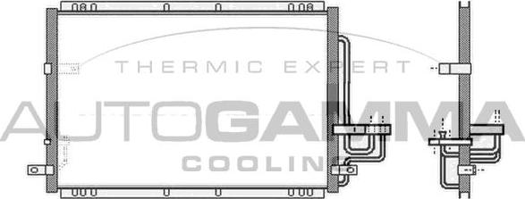 Autogamma 105081 - Condenser, air conditioning car-mod.net