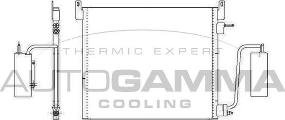 Autogamma 105020 - Condenser, air conditioning car-mod.net