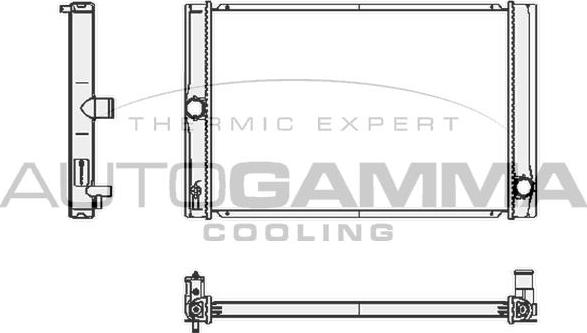 Autogamma 105178 - Radiator, engine cooling car-mod.net