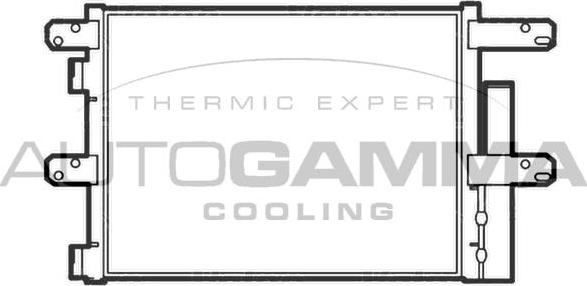 Autogamma 105890 - Condenser, air conditioning car-mod.net