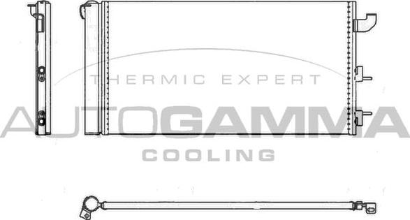 Autogamma 105341 - Condenser, air conditioning car-mod.net