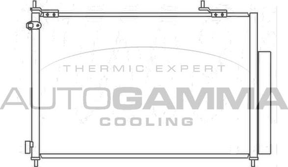 Autogamma 105350 - Condenser, air conditioning car-mod.net