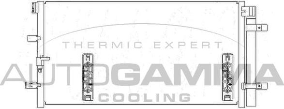 Autogamma 105257 - Condenser, air conditioning car-mod.net