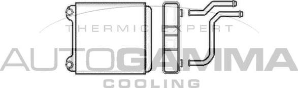 Autogamma 105268 - Heat Exchanger, interior heating car-mod.net