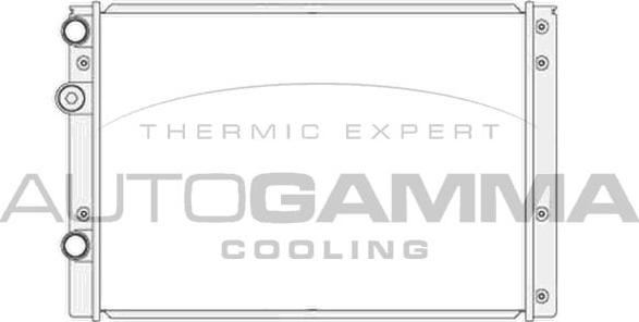 Autogamma 105200 - Radiator, engine cooling car-mod.net