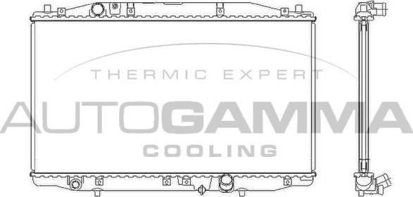 Autogamma 105211 - Radiator, engine cooling car-mod.net
