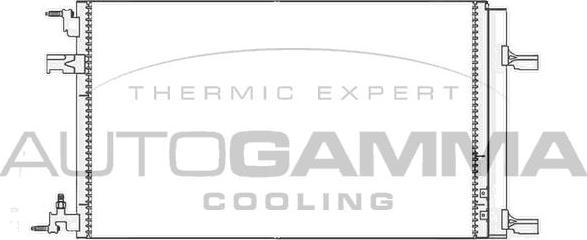 Autogamma 105712 - Condenser, air conditioning car-mod.net