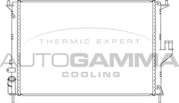 Autogamma 105783 - Radiator, engine cooling car-mod.net