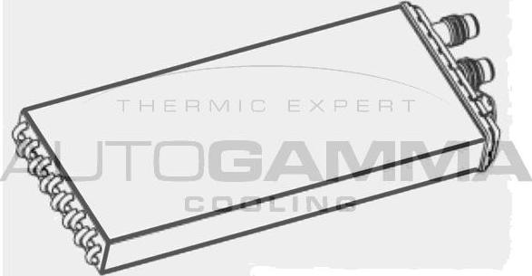 Autogamma 105730 - Heat Exchanger, interior heating car-mod.net
