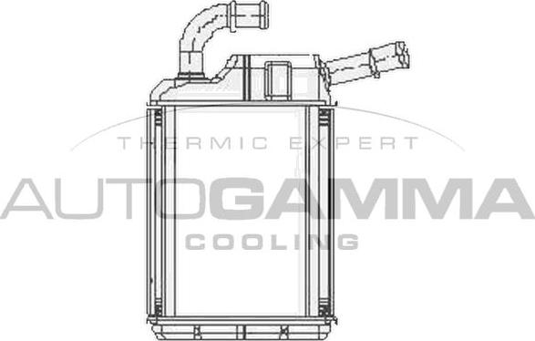 Autogamma 105773 - Heat Exchanger, interior heating car-mod.net