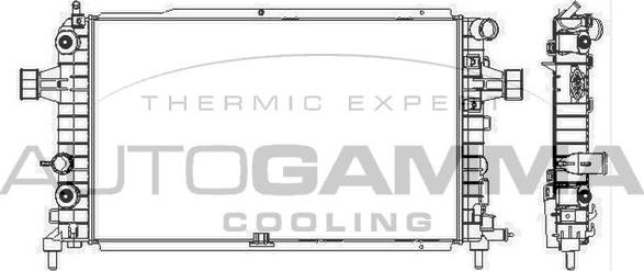 Autogamma 105772 - Radiator, engine cooling car-mod.net