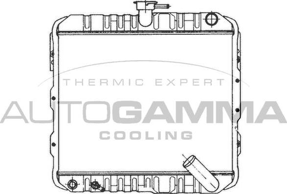 Autogamma 100566 - Radiator, engine cooling car-mod.net