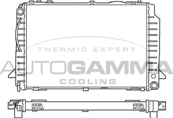 Autogamma 100050 - Radiator, engine cooling car-mod.net
