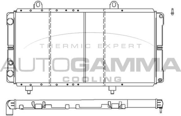 Autogamma 100026 - Radiator, engine cooling car-mod.net
