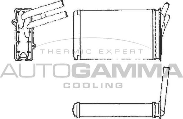 Autogamma 101972 - Heat Exchanger, interior heating car-mod.net