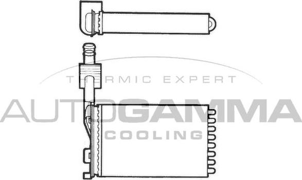 Autogamma 101656 - Heat Exchanger, interior heating car-mod.net