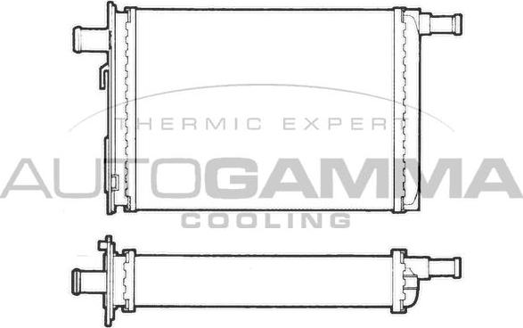 Autogamma 101666 - Heat Exchanger, interior heating car-mod.net