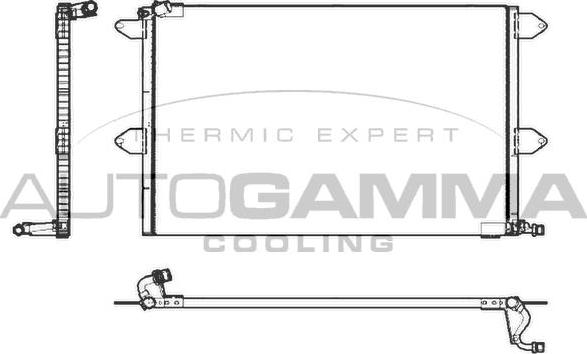 Autogamma 101602 - Condenser, air conditioning car-mod.net