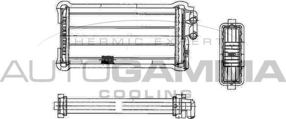 Autogamma 101607 - Heat Exchanger, interior heating car-mod.net
