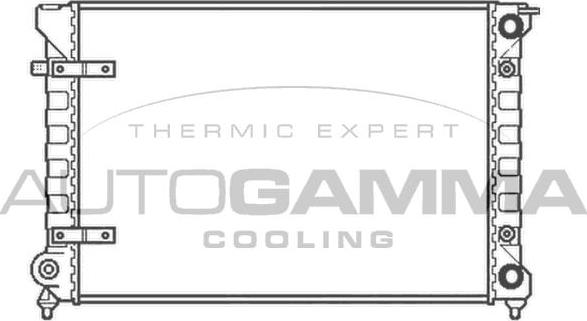Autogamma 101052 - Radiator, engine cooling car-mod.net