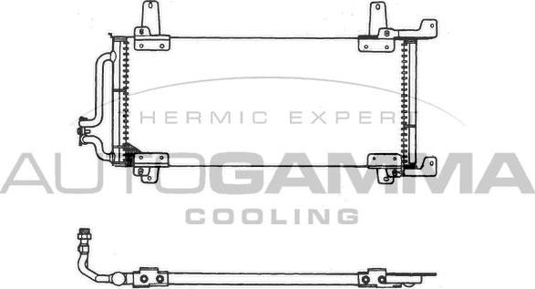 Autogamma 101802 - Condenser, air conditioning car-mod.net
