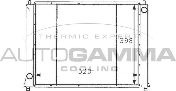 Autogamma 101255 - Radiator, engine cooling car-mod.net